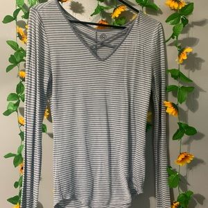 long sleeve striped shirt